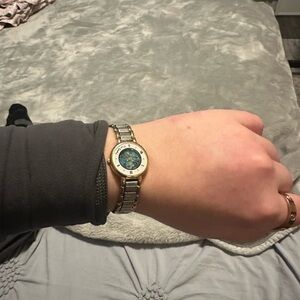 Pierre Cardin Gold and Silver Watch with Vibrant Dial